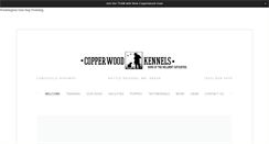 Desktop Screenshot of copperwoodkennels.com